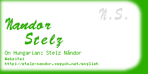 nandor stelz business card